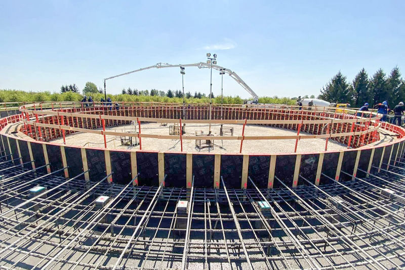 Betonlogisztika -  tározóbetonozás Berzence